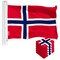 Norway Norwegian Flag 3x5 Ft 5-Pack 150D Printed Polyester By G128